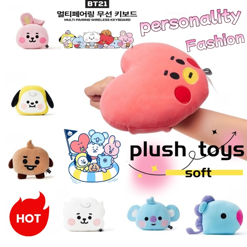 Car Accessories Cute - وسادة على شكل وجه شخصية BT21،