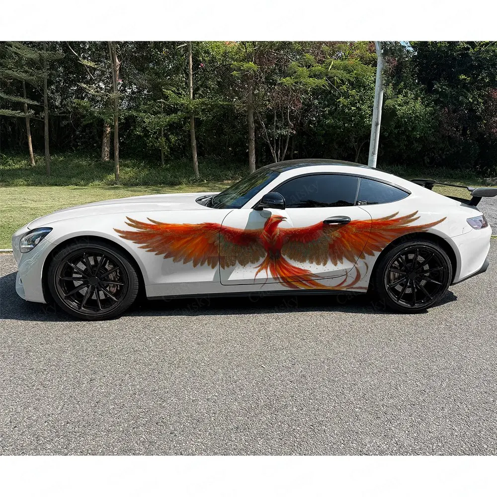 قطعتان من ملصقات السيارة الجان - مراجعة Car Accessories Phoenix وسعره