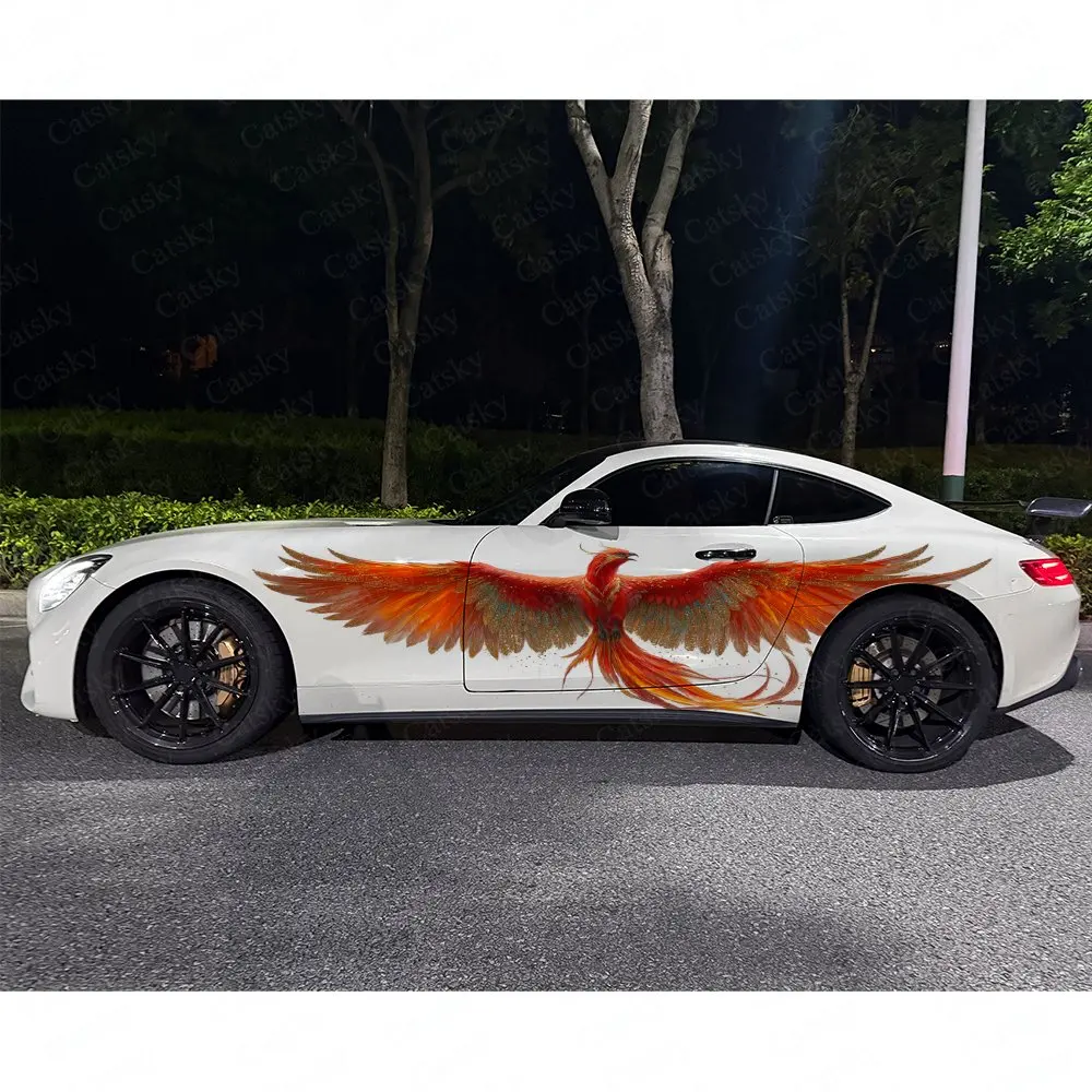 قطعتان من ملصقات السيارة الجان - مراجعة Car Accessories Phoenix وسعره