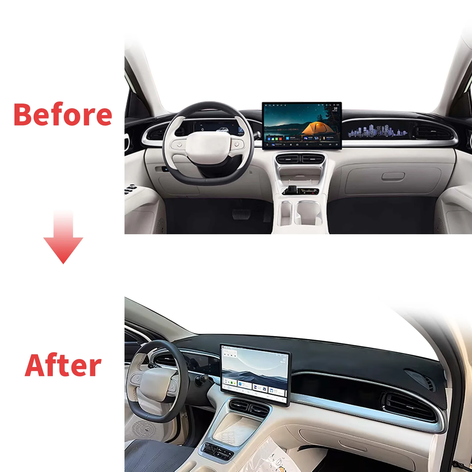 مناسب لسيارة جيلي EX2 بروتون E - مراجعة Car Anti-Slip Dashboard Mat وسعره