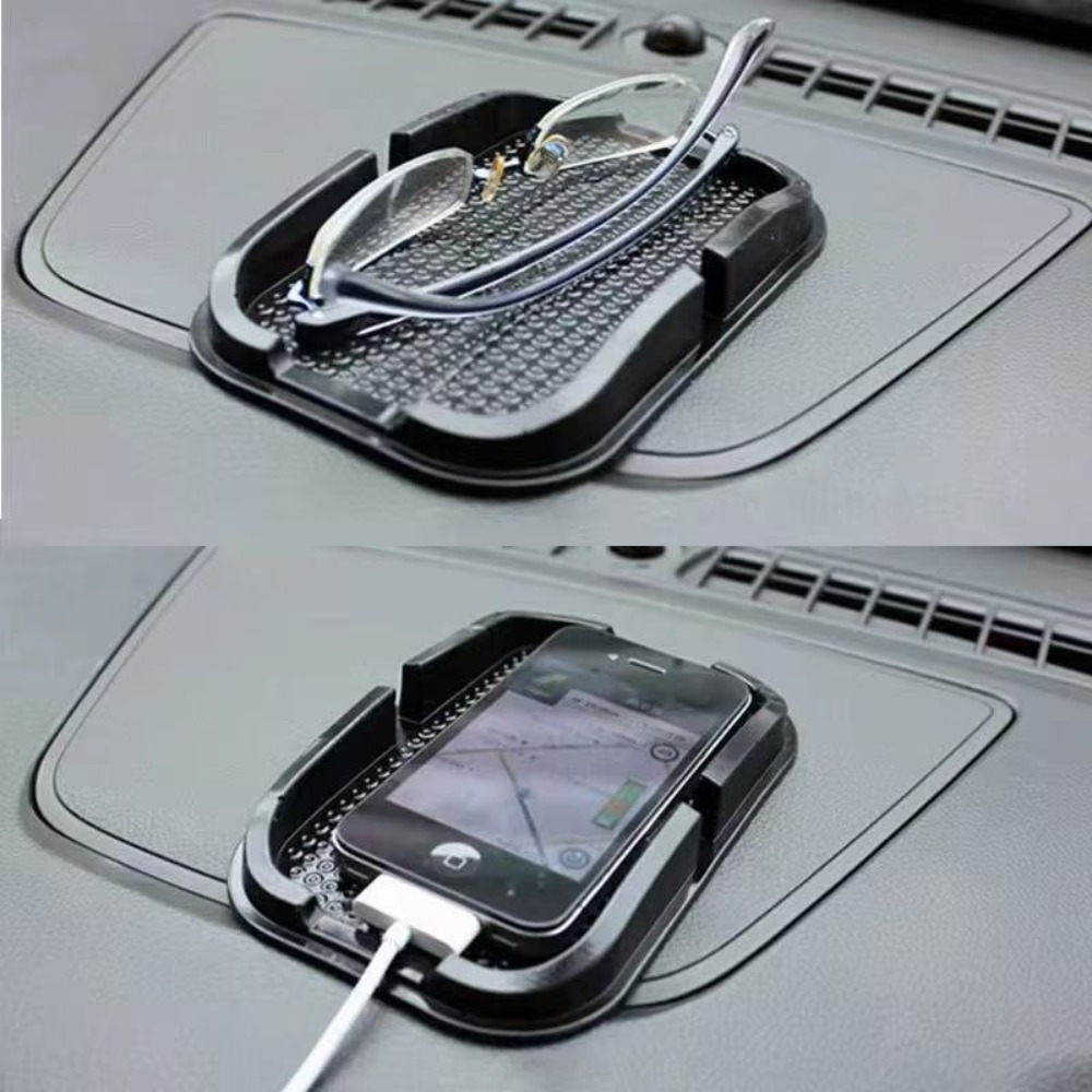 حامل هاتف سيليكون مضاد للانزلا - مراجعة Car Anti-Slip Dashboard Mat وسعره
