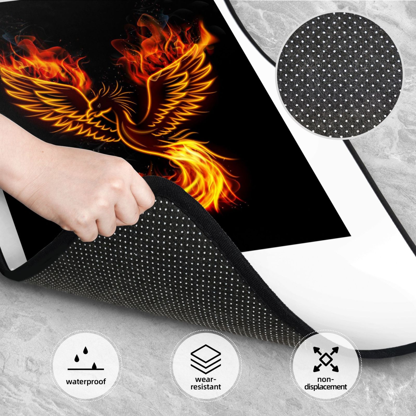 لهب الطيور النار فينيكس طباعة  - مراجعة Car Accessories Phoenix وسعره