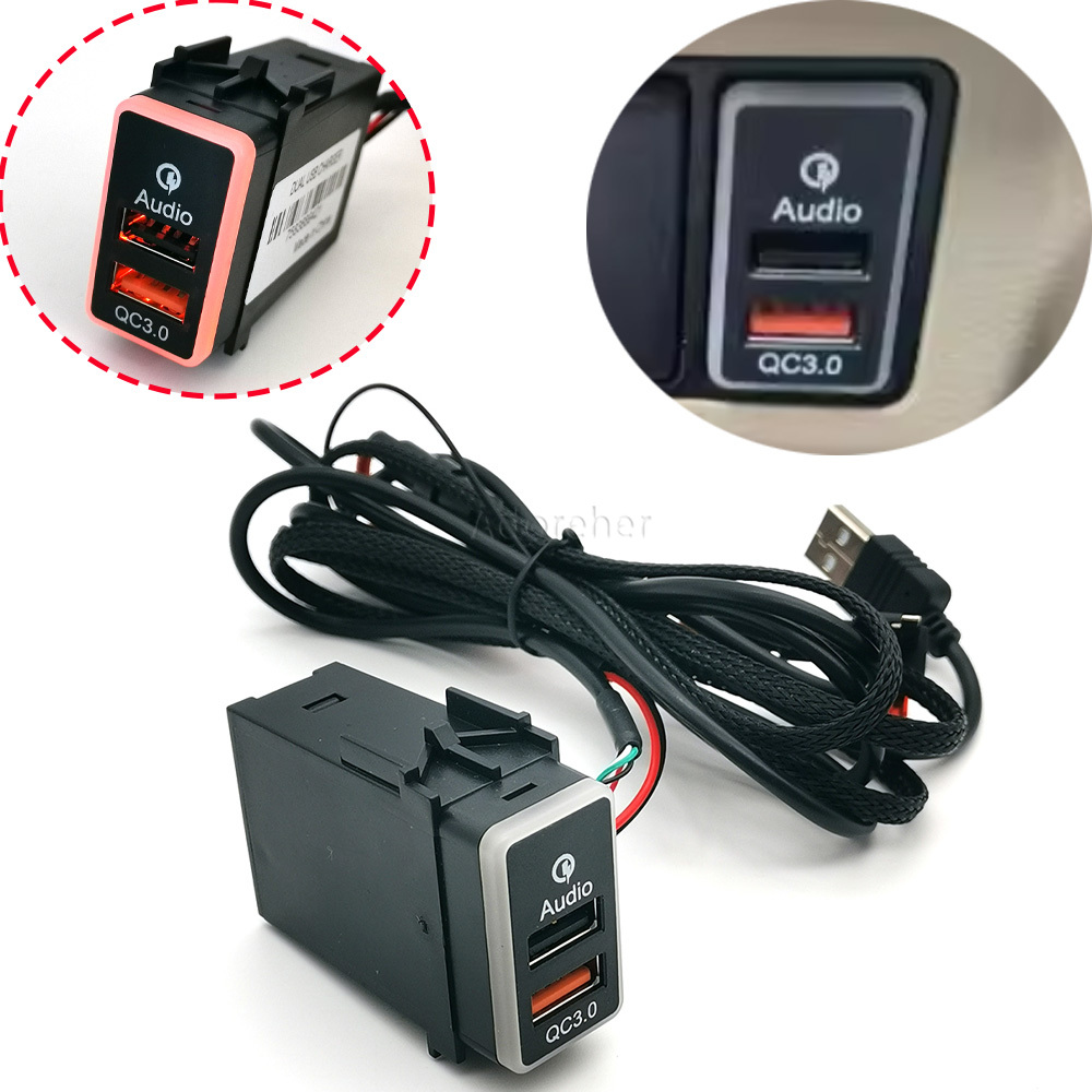 محول شحن USB مزدوج QC3.0 للسيا - مراجعة Car Accessories Nissan Xtrail وسعره