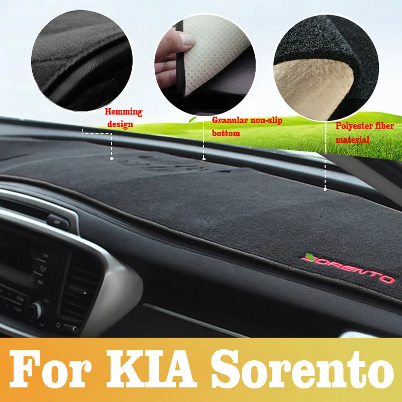 لكيا سورينتو 2015 ~ 2024 وحدة  - مراجعة Car Anti-Slip Dashboard Mat وسعره