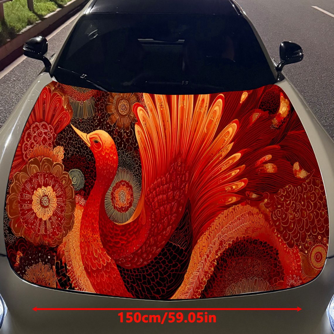 ملصق غطاء محرك السيارة باللون  - مراجعة Car Accessories Phoenix وسعره